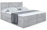 BOXBETT mit Matratze H4 und Lattenrost - MOETI - 180x200 cm - H4 - Hellgrau