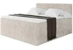 BOXSPRINGBETT mit Matratze H3|H4 und Lattenrost - TOLO KING 200x200 Cord - Creme