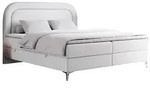 BOXBETT EIRA 140/200 Wei&szlig; Kunstleder - H4