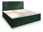 BOXBETT GIARRO 140x200 cm mit Matratze und Topper - Gr&uuml;n