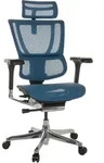 Drehstuhl Ergohuman Slim Blau ca. 69x116-138x66cm