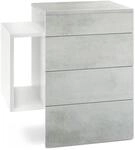 NACHTTISCH Queens Front in Beton Oxid Optik