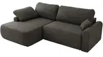 ECKSCHLAFSOFA CUBO L Dunkelgrau Velvet - links