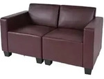 2-SITZER SOFA Rotbraun