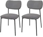 ESSZIMMERSTUHL Grau 2er-Set