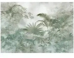FOTOTAPETE Dschungel Bl&auml;tter Gr&uuml;n 300x210 cm