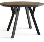 ESSTISCH Desmond achteckiger ausziehbarer, Arvadonna Chestnut 100-200/100/76 cm