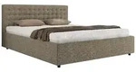 POLSTERBETT PAVO CLASSIC 180/200 - Grau Strukture - Schaum-Matratze