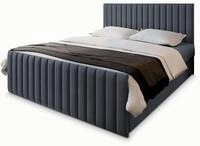 BOXBETT ARION 140x200 cm mit Matratze und Topper, H2+H3 - Grau
