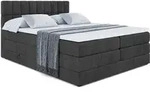 BOXSPRINGBETT MIAMI KING - 200x200 - H3/H4 - Schwarz