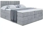 BOXSPRINGBETT MIAMI KING - 160x200 - H3/H4 - Grau