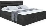 BOXBETT mit Matratze H4 und Lattenrost - CELESTIA - 160x200 cm - H4 - Schwarz