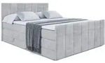 BOXSPRINGBETT MOETI-Z KING - 120x200 - H3/H4 - Hellgrau