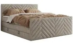 BOXSPRINGBETT PARIS KING DUO - 180/200 - Beige Struktur - H4