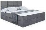 BOXBETT mit Matratze H4 und Lattenrost - NOVA - 180x200 - H4 - Dunkelgrau