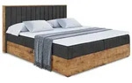 BOXBETT mit Matratze H4 und Lattenrost - LOLLI4 - 160x200 - Schwarz
