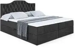 BOXBETT mit Matratze H3 und Lattenrost - VILA-1 - 200x200 cm Schwarz