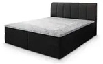 BOXBETT CEVANO 180x200 cm mit Matratze und Topper - Schwarz