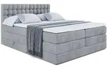 BOXSPRINGBETT VIONE KING - 140 x 200 - H3/H4 - Grau