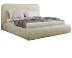 POLSTERBETT BENEA CLASSIC 200/200 - Beige Velvet - Schaum-Matratze