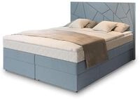 BOXBETT TRANI 140x200 cm mit Matratze und Topper - Blau
