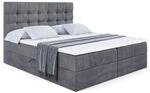 BOXBETT mit H4-Matratze und Lattenrost - BERO - 180x200 Dunkelgrau