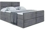 BOXSPRINGBETT AURA-Z KING - 200 x 200 - H3/H4 - Dunkelgrau