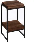 BLUMENTISCH quadratisch Dunkelbraun