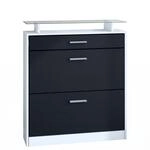 SCHUHSCHRANK Loret Front in Schwarz matt