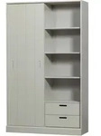 Schiebet&uuml;renschrank Mila Grau