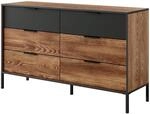 SIDEBOARD MILANO 137/81/40 cm mit 6 Schubladen Braun