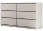 KOMMODE Lemon mit 6 Schubladen, 140 cm, Kaschmir