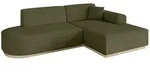 ECKSOFA Ottomane Rechts IREA-L1 - 232x165x80 cm Gr&uuml;n