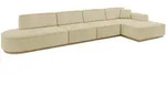 ECKSOFA Ottomane Rechts IREA-L3-v2 - 412x165x80 cm Beige