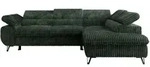 ECKSOFA PABLO L Gr&uuml;n Cord - Rechts Seite