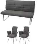 ESSZIMMER-SET Grau 2er-Set