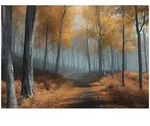 FOTOTAPETE 3D Effekt Wald Natur B&auml;ume Tapete Wohnzimmer 400x280