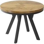 ESSTISCH Lume runder ausziehbarer, Lancelot Eiche 100-150/100/76 cm