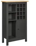 Weinschrank Venet, Anthrazit/Artisan Eiche