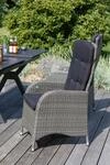 Garten-Relaxsessel-Set Juan Grau 2er-Set verstellbar