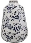 BLUMENVASE Steinzeug wei&szlig; Maroneia