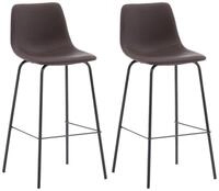 Barhocker-2er Set Alexi ca. 47x103x48 cm Dunkelbraun