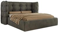 POLSTERBETT FLONELLE CLASSIC 200/200 - Dunkelgrau Velvet - ohne Matratze