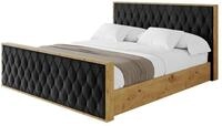 POLSTERBETT mit Bettkasten, Fu&szlig;teil und Lattenrost, Boxbett ohne Matratze - ENZO5-Z