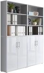 Aktenschrank Office Edition Sw Set 11 Grau/Wei&szlig;