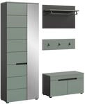 Garderobe CANU 3-teilig Grau, Graugr&uuml;n