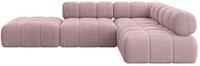 ECKSOFA modulares Sofa Favio-L1 - 285x190x70 cm Rosa Cord