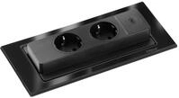 Steckdosenelement 417577 in Schwarz