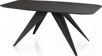 ESSTISCH Foster rechteckig ausziehbar, Schwarz 180-218/90/76 cm
