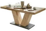 ESSTISCH ausziehbar Elena 160x90x76 Asteiche/Plankeneiche